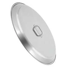 Funda Protectora Premium para Fogón/Fuego , Acero Inoxidable Plateado con Asa, para Fuego Empotrado (34" x 34") - Ideal para Patio y Camping - Plateado - Ver 1