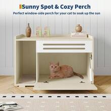Cat Litter Box Enclosures - Wood - View 8