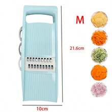 五合一蔬菜切片器、多功能水果切片器、手动食物研磨器、蔬菜研磨器、土豆刨丝器、家用土豆丝刨丝器、厨房工具 - 彩色 - 查看 13