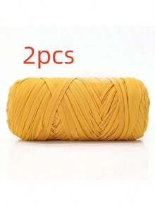 [Paquete de hilo 100% poliéster] 2 paquetes de hilo 100% poliéster - 200g por paquete, colores mixtos, adecuado para manualidades DIY, tejido, cestería y tejido de alfombras - 200 gramos - Ver 40