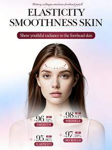 5/10pcs Anti-Wrinkle Forehead Patches, Wrinkle Care Hydrogel Forehead Wrinkle Remover Patches, Lifting & Firming Face Wrinkle Remover Patches, Suitable For Forehead & Face Area, Unisex, Ideal Gift For Women On Occasions Like Valentine's Day, Mother's Day, Halloween, Christmas, Travel, Birthday, Etc. - Multicolor - View 6