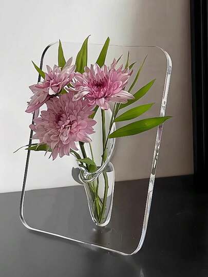 亚克力透明水培花瓶，花卉装饰，客厅桌面摆件，门廊装饰，高端办公室装饰，婚礼家居装饰花瓶