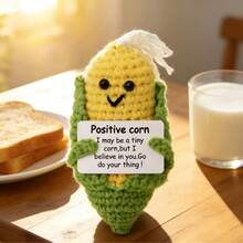 This Hand-Crocheted Inspirational Corn Doll Is The Courage And Gentleness Hidden In The Wool, Which Weaves Persistence And Belief Into Every Stitch. - Multicolor - View 4