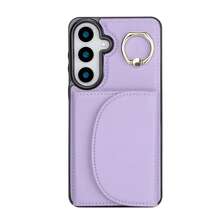 PU 人造皮革手機殼，相容 Galaxy A17 A56 A36 A26 A16 A55 A35 A15 A54 A14 A73 A53 A13 A72 A52 A71 A51 4G 5G，附環形支架，RFID 防盜錢包手機殼，相容 Galaxy S26 S25 Edge S24 S23 S22 S21 FE Plus Ultra，附支架、卡槽卡夾保護殼 - 紫色 - 查看 16