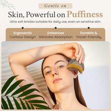 1pc Lymphatic Drainage Facial Brush - Dry Brushing Massager For Face Shaping And Jawline Sculpting - Ergonomic Design Precisely Fits Skin And Relieves Fatigue - Brown - View 8