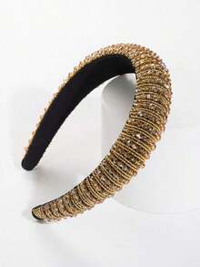 Decor Headband,Gold Piece,Hairband,Hair Hoop Headbands Hair Accessories Accessories - FG673-b Brown - View 4
