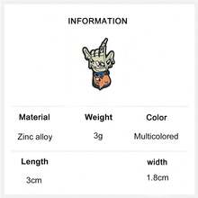 1PC Gothic Skeleton Hand & Money Tree Enamel Pins Brooches Self-Care Badges Metal Brooches Fashion Lapel Badge Backpack Clothes Jewelry Bag Pins Imperdible Graduation Gift - Multicolor - View 7