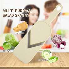 1pc Cabbage Slicer, Salad Shredder, Multi-Function Vegetable Slicer And Cutter, Cabbage Shredder, Black/White, Vegetable Slicer, Cabbage Shredder, Salad Cucumber Potato Slicer, Shredder, Salad Shredder, Vegetable Shredder, Kitchen & Dining Accessories, Vegetable & Fruit Tools, Chopper And Slicer - Multicolor - View 1