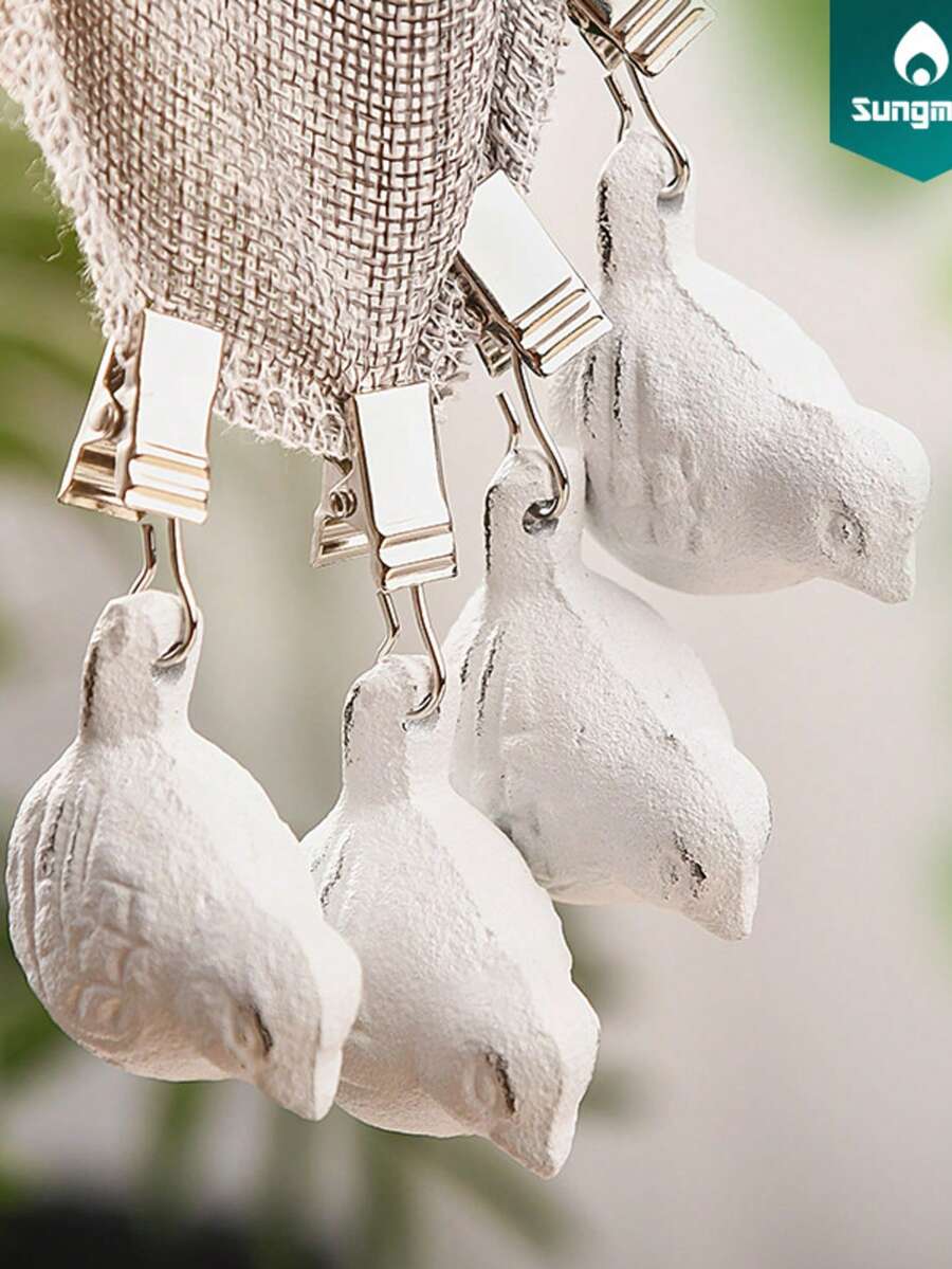 12-1 Pack Tablecloth Clips Clear Non-Slip Fixing Clips Kitchen Tablecloth Clips Home Tablecloth Non-Slip Fixers Clear Plastic Tablecloth Clips Suitable For Wedding Parties And Family Dinner Tablecloth Fasteners Kitchen And Restaurant Hotel Essential Gadgets - Multicolor - View 1