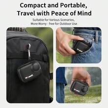 Insta360 GO Ultra Mini 迷你收納包 行動攝影機配件，附拉鍊與登山扣的迷你保護攜行袋，PU 與 EVA 材質，黑色/灰色可選，適合旅行攝影、Vlog 拍攝與戶外探險，GO Ultra 相機收納 | 攜帶方便 | 全方位保護 | 精巧輕量 | 免費附贈登山扣 - 查看 6