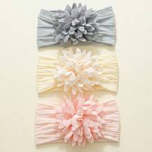 3pcs/Pack Multi-Color Soft Elastic Baby Headbands, Breathable, Suitable For All Seasons, Perfect Gift And Photo Prop - Multicolor - View 8