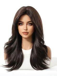 Ava WIG 20 Inch Light Purple Wig Dark Root Light Purple Curly Wig For Fashion Women Daily Party Cosplay Halloween Wig Looking Natural Street Punk Wig - Black Brown - View 5