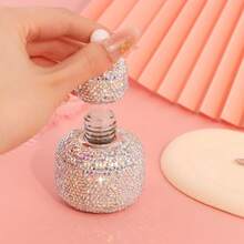 30ml Botella de gotero de vidrio con adorno de rhinestones recargable y de tamaño de viaje, adecuada para aceites esenciales, sueros, perfumes, colonias, aceites corporales, protector solar - Diamante - Ver 10