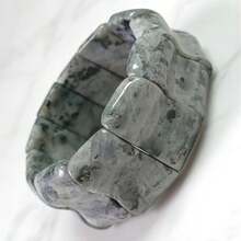 Zhenwei xina A Bohemian-Style Grey Glitter Stone Bracelet, Suitable For Women To Wear Daily Or During Vacations. It Can Also Be Presented As A Birthday Gift, Valentine's Day Gift, Mother's Day Gift, St. Patrick's Day Gift, And Graduation Season Gift - Grey - View 3