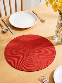 1/4/6 pièces Sets de table style bohème en PP, convient pour mariage, rassemblement campagnard, pique-nique, repas en extérieur, décoration de table pour anniversaire - Multicolore - Voir 5