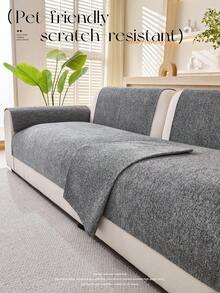 1 buah Sarung Sofa Warna Polos Lembut & Nyaman, Sarung Sofa Ramah Kulit, Selimut Sofa Dekorasi Rumah Baru, Cocok untuk Semua Musim, Anti Selip - MultiWarna - View 4
