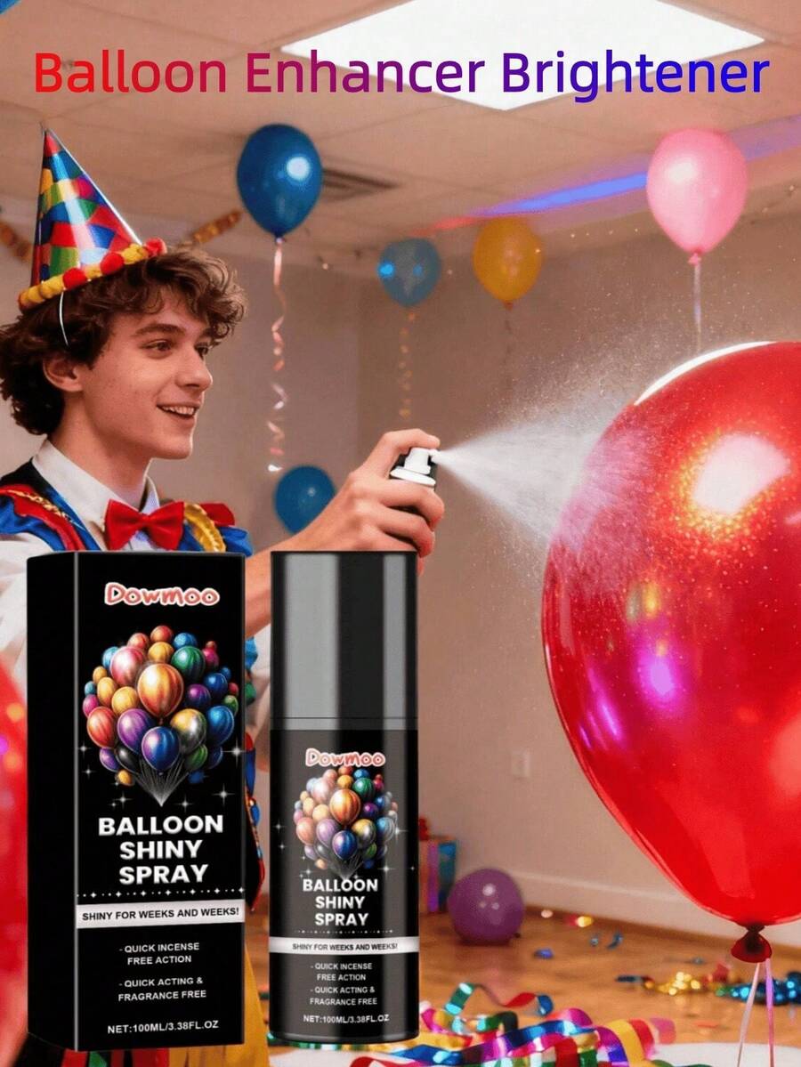 Potenciador de brillo para globos - Spray brillante para dar un aspecto duradero y brillante a los globos