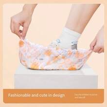 50 chiếc/hộp, bọc giày dùng một lần họa tiết hoạt hình, treo tường/đóng hộp, dùng trong nhà, vải không dệt dày dặn, chống mài mòn, thích hợp cho học sinh, phòng máy tính. - Một kích thước phù hợp với tất cả - Xem 7