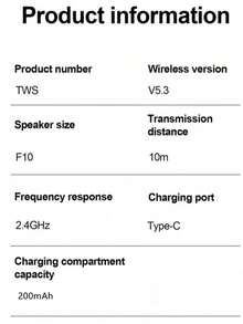 X15 TWS 真无线蓝牙耳机，低延迟，带麦克风，免提通话，专为游戏玩家设计，支持蓝牙无线连接。 - 查看 7