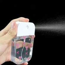 1个新款时尚粉色蝴蝶草莓水果纳米喷雾瓶，时尚便携可重复灌装小巧瓶身，简约设计，适合作为送给女朋友、闺蜜、夏季礼物或情侣的礼物 - 無色 - 查看 6