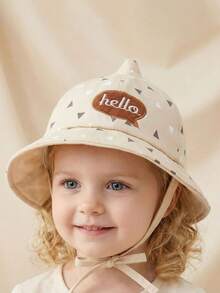 6-24个月特价公主妈妈渔夫帽婴儿Hello遮阳帽渔夫帽男女童遮阳帽 - 1PC - 查看 9