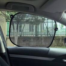 Bộ 2 tấm che nắng cửa sổ trước xe hơi có giác hút, chống tia UV, cách nhiệt, chắn nắng. - 2 tấm lưới che nắng hình bầu dục - Xem 8