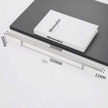 Brushed Nickel Cabnet Pulls Kitchen Cabinet Handles, Made Of Stainless Steel, Ideal For Cabnet, Drawer, Cupboard, 4 Pcs - Multicolor - View 3