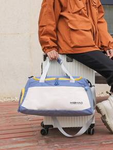 Travel Tote Bag/Backpack With Shoe Compartment, Unisex Sports Yoga Gym Bag, Large Capacity Weekend Travel Overnight Tote/Carry-On - Multicolor - View 7