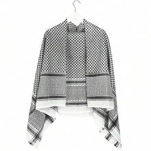 1pc New Plaid Arabic Headscarf Shawl - Multicolor - View 7