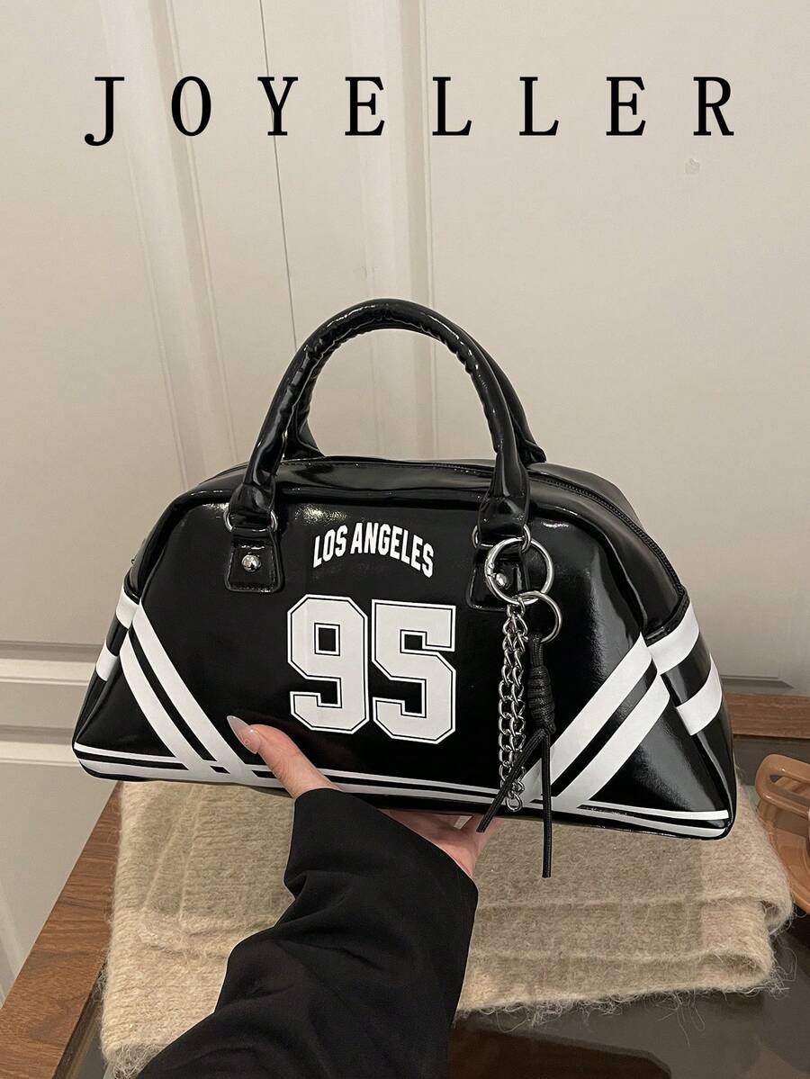 Túi xách hình quả bóng bowling mới, túi đeo vai đa năng thời trang, túi tote chất lượng cao dành cho nữ.