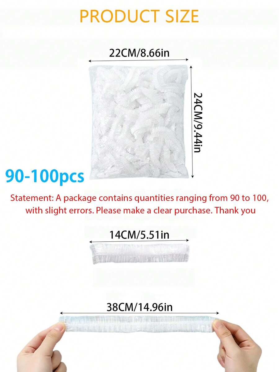 50/100/200 chiếc nắp nhựa trong suốt, màng PE, nắp đậy bát nhựa, nắp đậy thức ăn thừa, nắp đậy bánh mì chống bụi, dùng cho đồ ăn nhẹ, trái cây khô, ngũ cốc, giữ thực phẩm tươi ngon, đồ dùng nhà bếp, chuẩn bị trước bữa ăn, trang trí tủ lạnh, đồ dùng nhà bếp, trang trí nhà cửa, thích hợp cho hoạt động ngoài trời, cắm trại, chuẩn bị cho năm học mới.