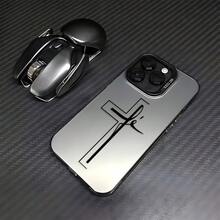 1pc Personalized Cross Pattern Shockproof Protective Phone Case, Suitable For IPhone 17/16 Pro Max/15/14 Plus/13/12/11 - Multicolor - View 4