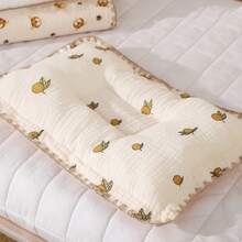 1 chiếc gối định hình đầu phẳng mềm mại, thoáng khí, in hình dành cho trẻ em, thấm hút tốt, có thể giặt được quanh năm. - 25*40 cm - Xem 4