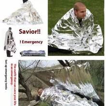 Multifunctional Travel Emergency Thermal Blanket, Outdoor Survival Insulation Blanket, Aluminum Foil Cold-Proof Blanket - Thermal Blanket - View 9