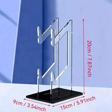 1pc Multifunctional Game Controller Display Stand, Dual-Layer Headphone & Controller Storage Holder, Universal Design - Multicolor - View 9