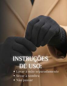 Basic Elegant Knitted Gloves For Cold Winter - Adult (Various Colors) - Black - View 4