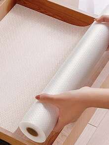 1卷透明波点防滑垫，橱柜防滑垫，透明无粘抽屉垫，EVA防水冰箱垫，易裁剪橱柜垫，适用于搁板、桌子、橱柜、厨房和搁板垫、抽屉垫、橱柜垫、冰箱垫、厨房搁板垫 - 圓點 - 查看 10