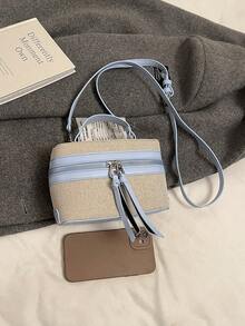 Wholesale New Arrival 2025 Women's High-End Mini Makeup Bag, Shoulder Strap Crossbody Bag - Baby Blue - View 7