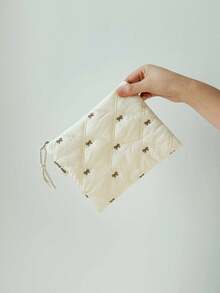 Túi đựng mỹ phẩm họa tiết nơ, túi cầm tay trang điểm thời trang, túi đựng mỹ phẩm đa năng kẻ caro, túi đựng mỹ phẩm thường ngày, túi đựng mỹ phẩm du lịch họa tiết bướm, túi nhỏ chần bông, túi lót du lịch, túi đựng đồ vệ sinh cá nhân, túi đựng mỹ phẩm bằng vải, hộp bút chì trẻ em - Nhiều màu - Xem 9