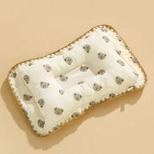 1 chiếc gối định hình đầu phẳng mềm mại, thoáng khí, in hình dành cho trẻ em, thấm hút tốt, có thể giặt được quanh năm. - 25*40 cm - Xem 1