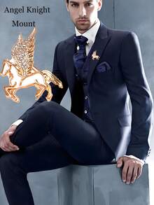 2026 Minimalist Brooch, Delicate Hollow-Out Design Brooch Pin, High-End Suit Accessory - Multicolor - View 1