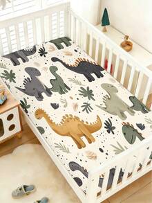 1 Buah Perlengkapan Tempat Tidur Bayi, 110g Sprei Bayi Motif Lucu untuk Tempat Tidur Tunggal, Terbuat dari Bahan Poliester, Cocok untuk Hadiah Liburan Bayi, Kamar Tidur Sepanjang Musim - MultiWarna - View 2