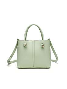 New Red Mini City Handbag, Shoulder Crossbody Bag, Fashionable Bucket Bag With Elegant Vibe - Mint Green - View 4