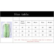 Fashionable New Green Snake Patterned Strapless Short Skirt With Cinched Waist For Slimming, Spicy Girl Style, Women's Sexy Hip Hugging Dress - màu xanh lá - Xem 7