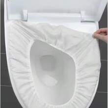 1/20/50片装一次性马桶座套，便携式旅行酒店家用无纺布马桶座套，防水孕妇马桶座套 - 均碼 - 查看 7