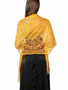 1 buah Selendang Renda Wanita Warna Polos Serbaguna, Cocok untuk Musim Semi dan Musim Panas, Dapat Dipakai dengan Berbagai Cara, Pantai, Liburan - MultiWarna - View 20