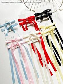 12pcs Women's Hair Accessories Set, Polyester Ribbon Colorful Bow Hairpins, Fashion Hair Clips, Sweet & Cute Hair Barrettes, Lace Elegant Hair Claws, Ballerina Y2K Fairy Style Hair Decor, Suitable For Daily Use, Hair Slide, Fall Fashion, Bows - 多色 4 - 查看 8