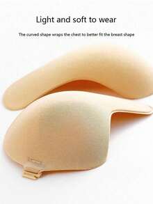 Push-Up Invisible Breast Petals: Silicone Backless, Self-Adhesive Strapless Mango-Shaped Invisible Bra, Suitable For Wearing Dresses And Wedding Gowns - Multicolor - View 5