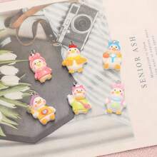 随机10/20个小鸡和小鹅树脂吊坠，时尚动物吊坠，可用于项链、手链，完美的纯手工饰品 - 彩色 - 查看 2