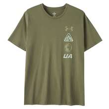 Under Armour 男士T恤，轻便舒适运动服，M码 MOUNTAIN PERSUIT SS 休闲短袖T恤，6009255-390 - 幽綠色 - 查看 1